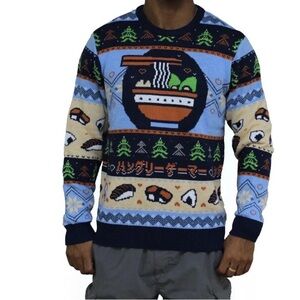 NWT GEEKNET HUNGER GAMER RAMEN HOLIDAY SWETAER SZ 2X